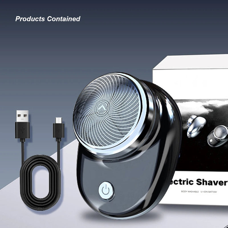 Portable Electric Shaver USB Rechargeable Mini Shave For Men Beard Hair Trimmer Electric Razor Waterproof Pocket Shaver Men Gift